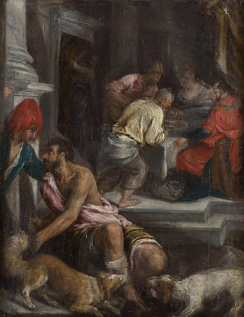 Parabola del ricco e del povero Lazzaro - Jacopo da Ponte, detto Bassano